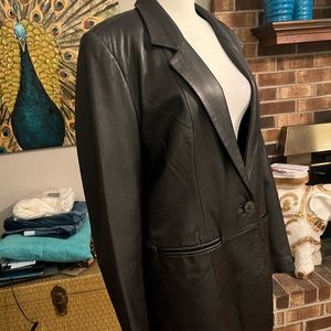 Genuine leather 100% brown leather jacket